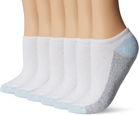 Fruit Of The Loom Womens 6 Pack No Show Socks