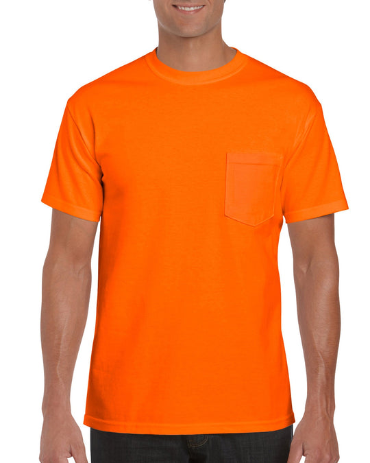 Gildan Mens DryBlend T-Shirt with Pocket, L, Graphite Heather
