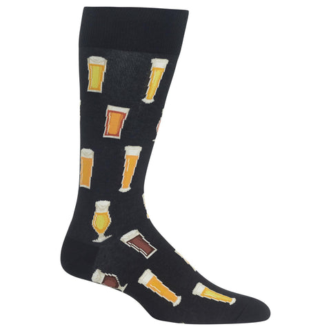 Hot Sox Mens Beer Crew Socks