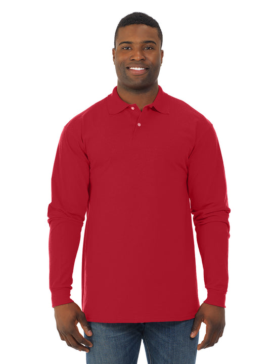 Jerzees Mens SpotShield Long Sleeve Jersey Sport Shirt
