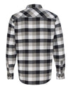 Weatherproof Vintage Brushed Flannel Long Sleeve Shirt 164761, XL, White/Black