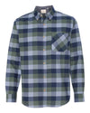 Weatherproof Vintage Brushed Flannel Long Sleeve Shirt 164761, XL, White/Black