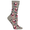 Hot Sox Womens Santa with Presents Crew Socks