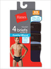 Hanes Men's TAGLESS ComfortBlend Dyed Brief with Comfort Flex Waistband 4-Pack