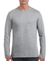 Gildan Mens Softstyle Long Sleeve T-Shirt, XL, White