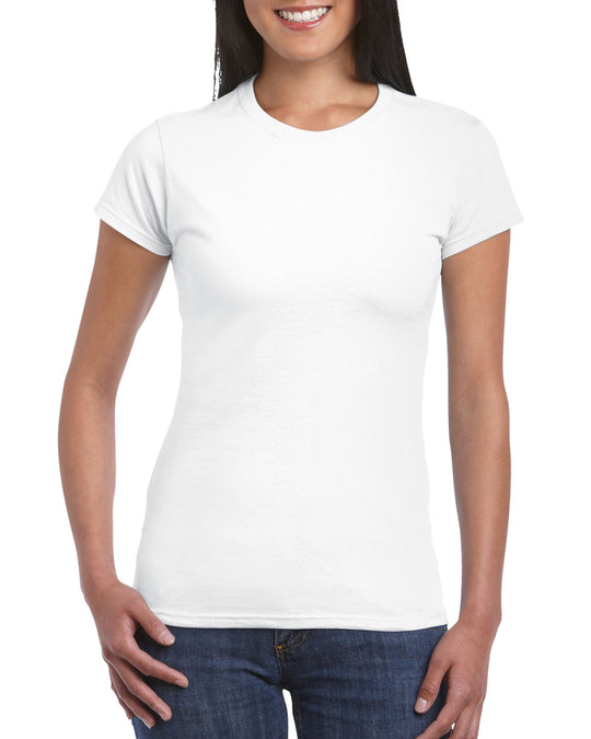 Gildan Ladies Softstyle  T-Shirt, XL, White