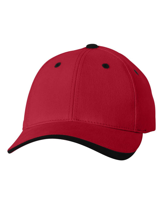 Sportsman Dominator Cap, Adjustable, Red/Black