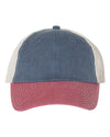 Sportsman Pigment-Dyed Trucker Cap, Adjustable, Texas Orange/Stone