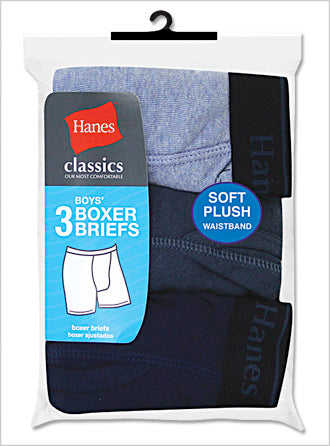 Hanes Classics Boys Boxer Brief 3 Pack
