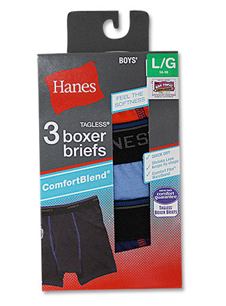 Hanes Boys ComfortBlend® Boxer Brief 3-pack