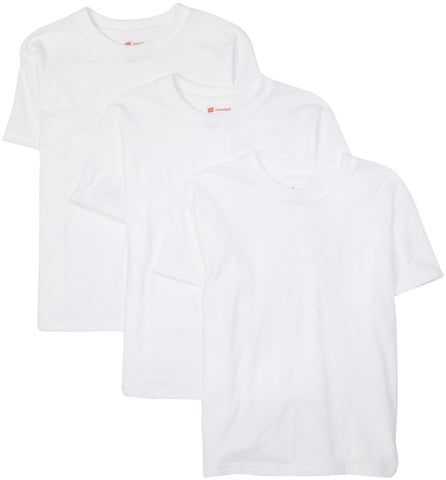 Hanes Boys Classics White T-Shirts