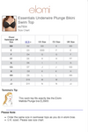 Elomi Womens Essentials Underwired Plunge Bikini Top