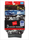 Hanes Boys' Printed Woven Boxer 3 Pack