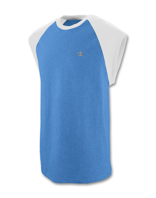 Champion Cotton Jersey Raglan Cap-Sleeve Mens T Shirt