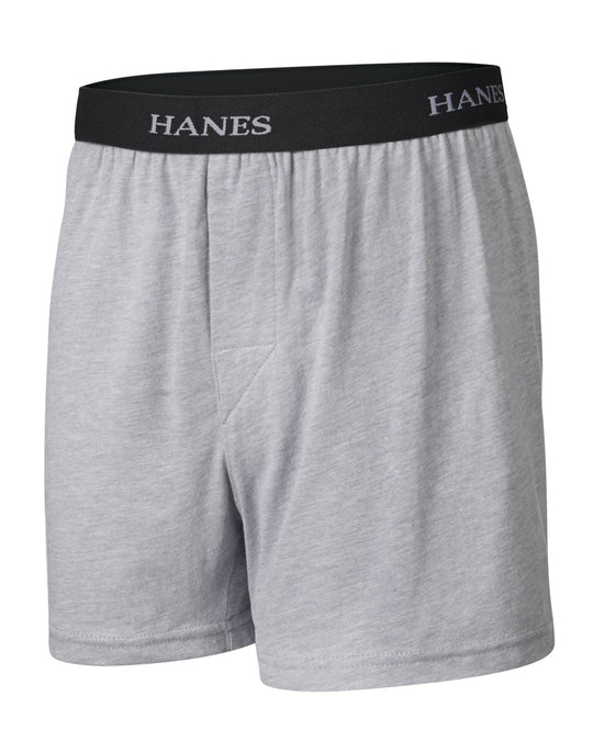 Hanes Ultimate Boys` Solid Knit Boxer with Comfort Flex® Waistband