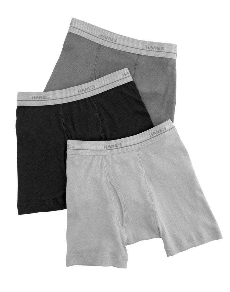Hanes Boys` Dyed Tagless Boxer Brief 7-Pack