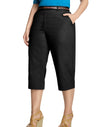 Just My Size Women`s Flat-Front Cotton Twill Capris