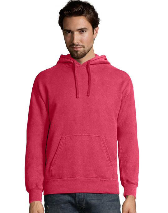 Hanes Big Mens ComfortWash Garment Dyed Fleece Hoodie Sweatshirt