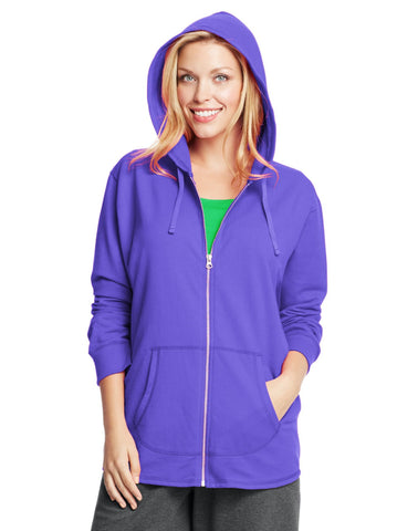 Just My Size Womens French Terry Full-Zip Hoodie
