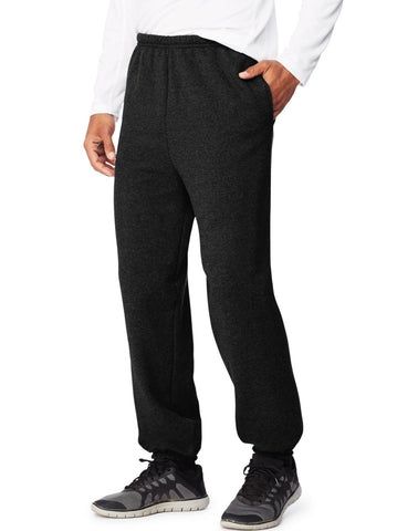 Hanes Mens Sport Ultimate Cotton Fleece Sweatpants With Pockets