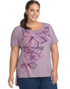Just My Size Womens Active Short Sleeve Graphic Tunics