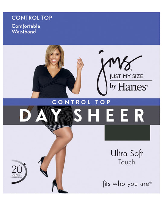 Just My Size Womens Control Top, Reinforced Toe Pantyhose 4-Pack