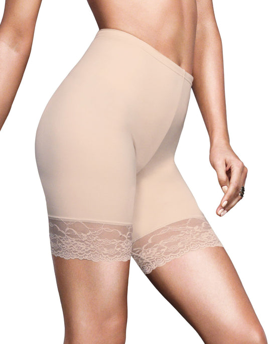 Flexees Women`s Fat Free Dressing Thigh Slimmer with Lace