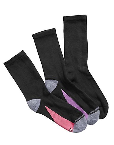 Hanes Women`s X-Temp Crew Socks 3-Pack