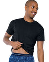 Hanes Men's ComfortSoft Dyed TAGLESS Crewneck Undershirt 2-Pack