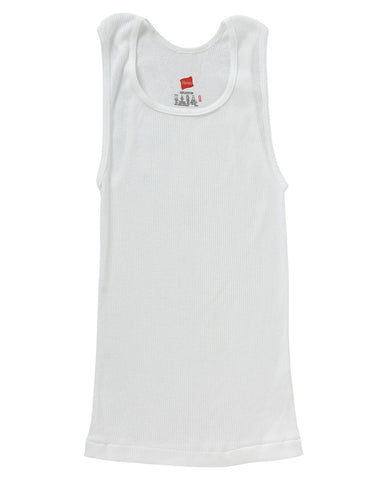 Hanes Boys' TAGLESS ComfortSoft Cotton A-Shirt  3 Pack