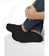 Hanes Men's Cushion No Show Socks Black 6 Pairs