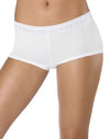 Hanes TAGLESS Cotton Stretch Women's Boy Brief Panties with ComfortSoft Waistband 3-Pack