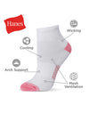Hanes Women's Breathable Lightweight Ankle Socks, 6-Pack