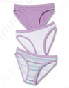 Hanes Girls' Stretch Cotton Bikini Panties with ComfortSoft Waistband 3 Pack
