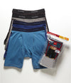Hanes Classics Men's TAGLESS Stretch Fit Boxer Briefs with Comfort Flex Waistband 4-Pack