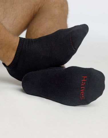 Hanes Men`s No Show Socks 12-Pack