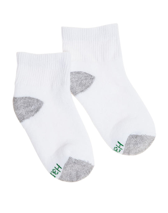 Hanes Boys Ankle Comfortblend White EZ Sort Socks 6-Pack
