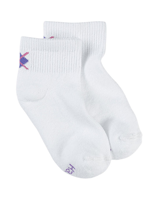 Hanes Girls' Ankle EZ Sort Socks 6-Pack