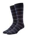 Alchester Mens Exeter Extra Fine Merino Wool Striped Crew Sock