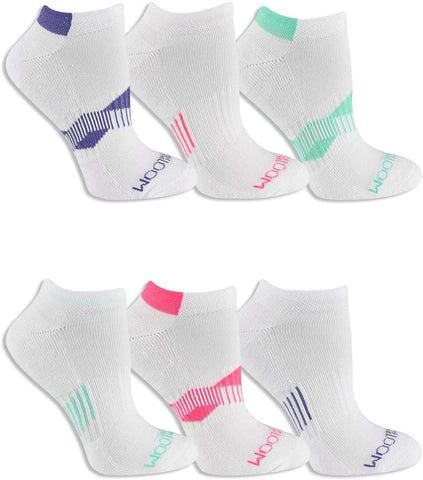 Fruit Of The Loom Womens 6 Pack Everyday Active No Show Socks