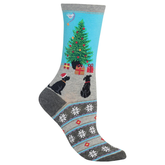 Hot Sox Womens Christmas Tree Fair Isle Socks