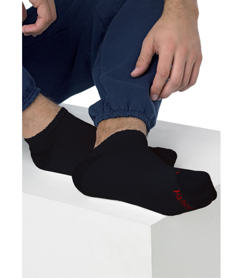Hanes Men's Cushion Low Cut Socks 6 Pairs