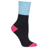 Hot Sox Womens Color Block Marl Cuff Boot Sock