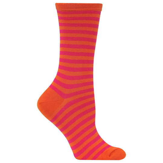 Hot Sox Womens Originals Thin Stripe Crew Sock