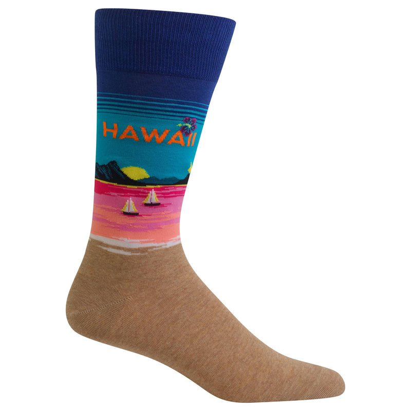 Hot Sox Mens Hawaii Socks
