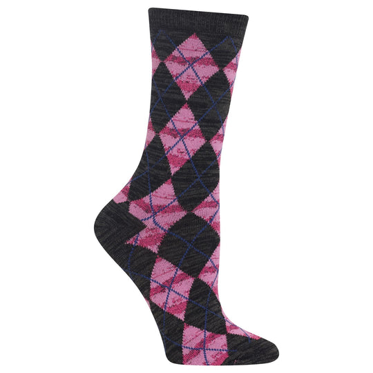 Hot Sox Womens Texture Argyle Socks