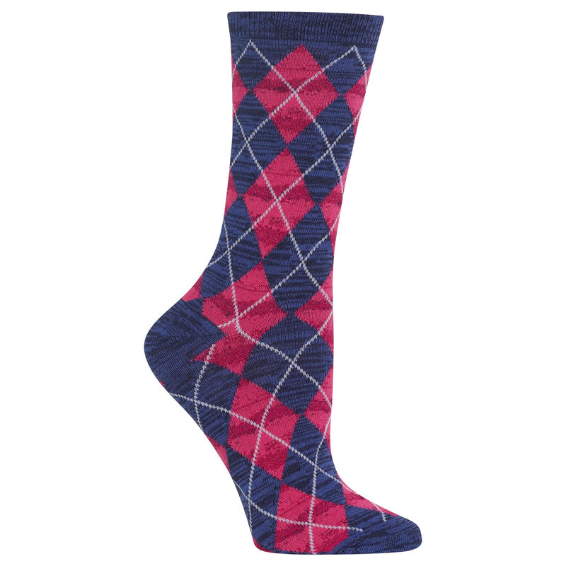 Hot Sox Womens Texture Argyle Socks