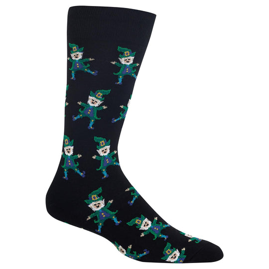 Hot Sox Mens Dancing Leprechaun Socks