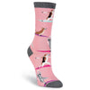 K. Bell Womens Yoga Dogs Crew Socks
