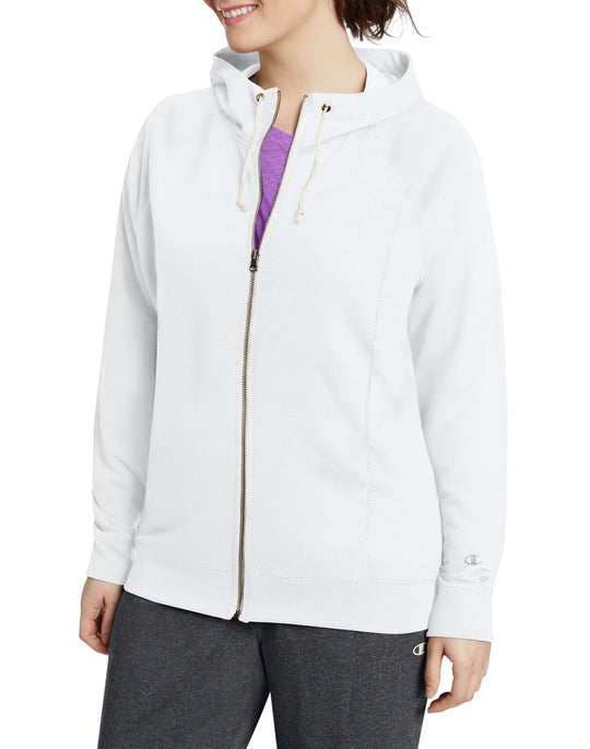 Champion Women`s Plus French Terry Full Zip Hoodie